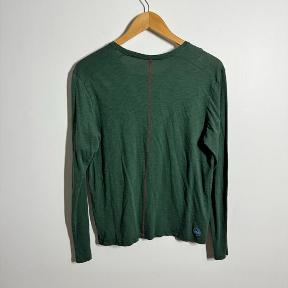 Janji Pima Cotton Alpaca Long Sleeve Top Women M Green Layer Running Active - Picture 2 of 7